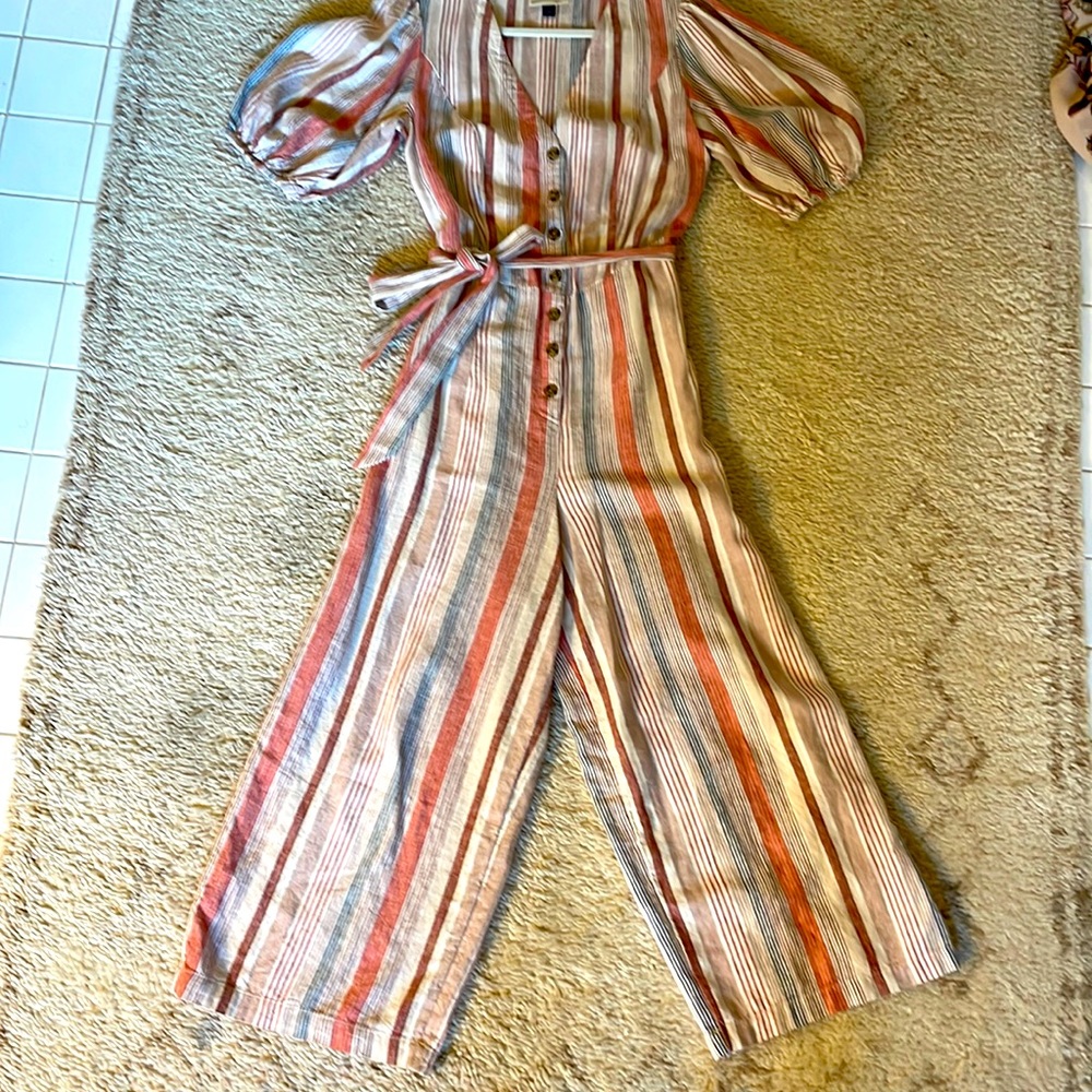 SOLD! Universal Thread Goods Co. Jumper with stripes and buttoned front